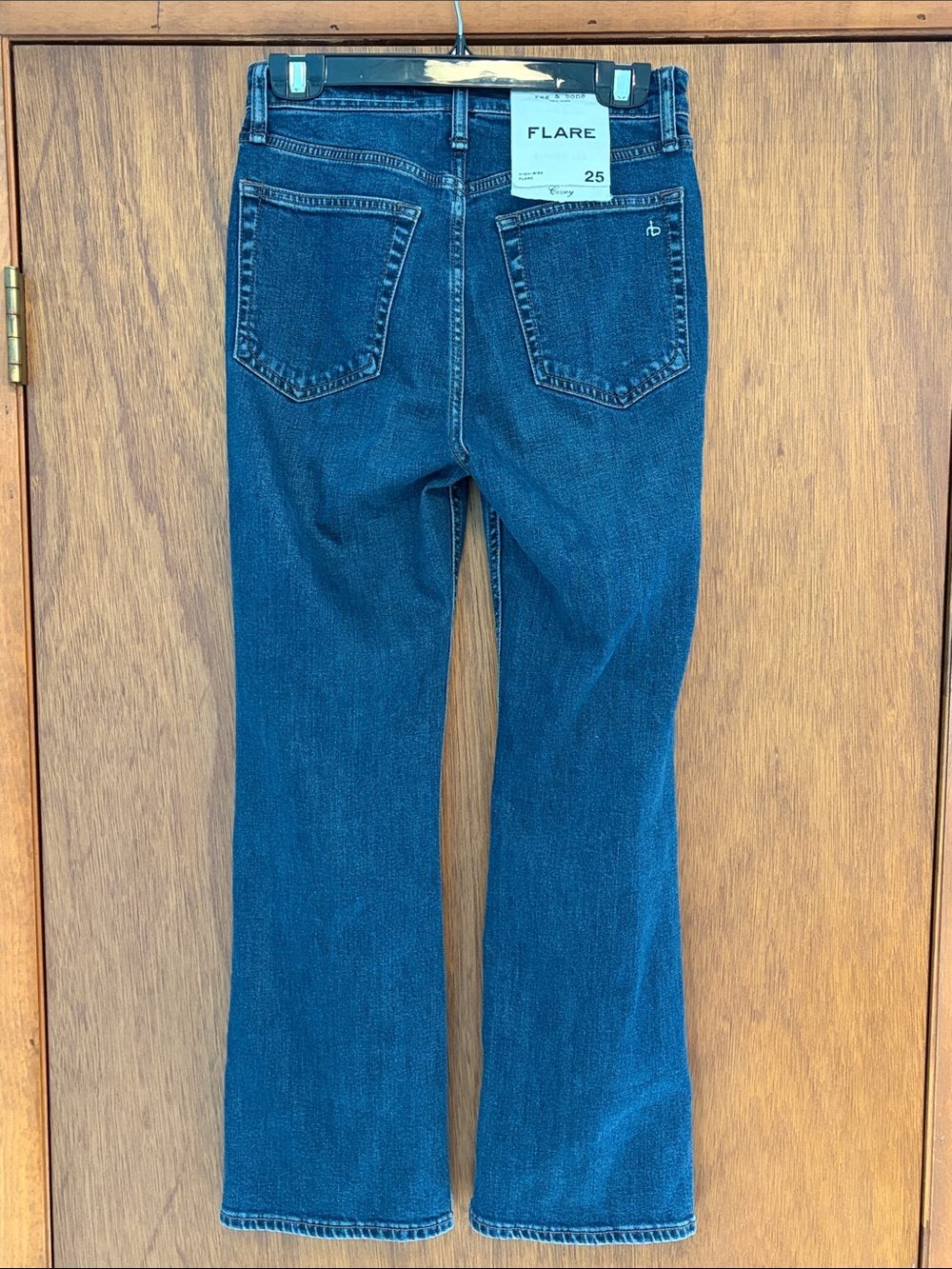 Rag & Bone Casey High Rise Flare Jeans Dark Wash Size 25 - Picture 5 of 11